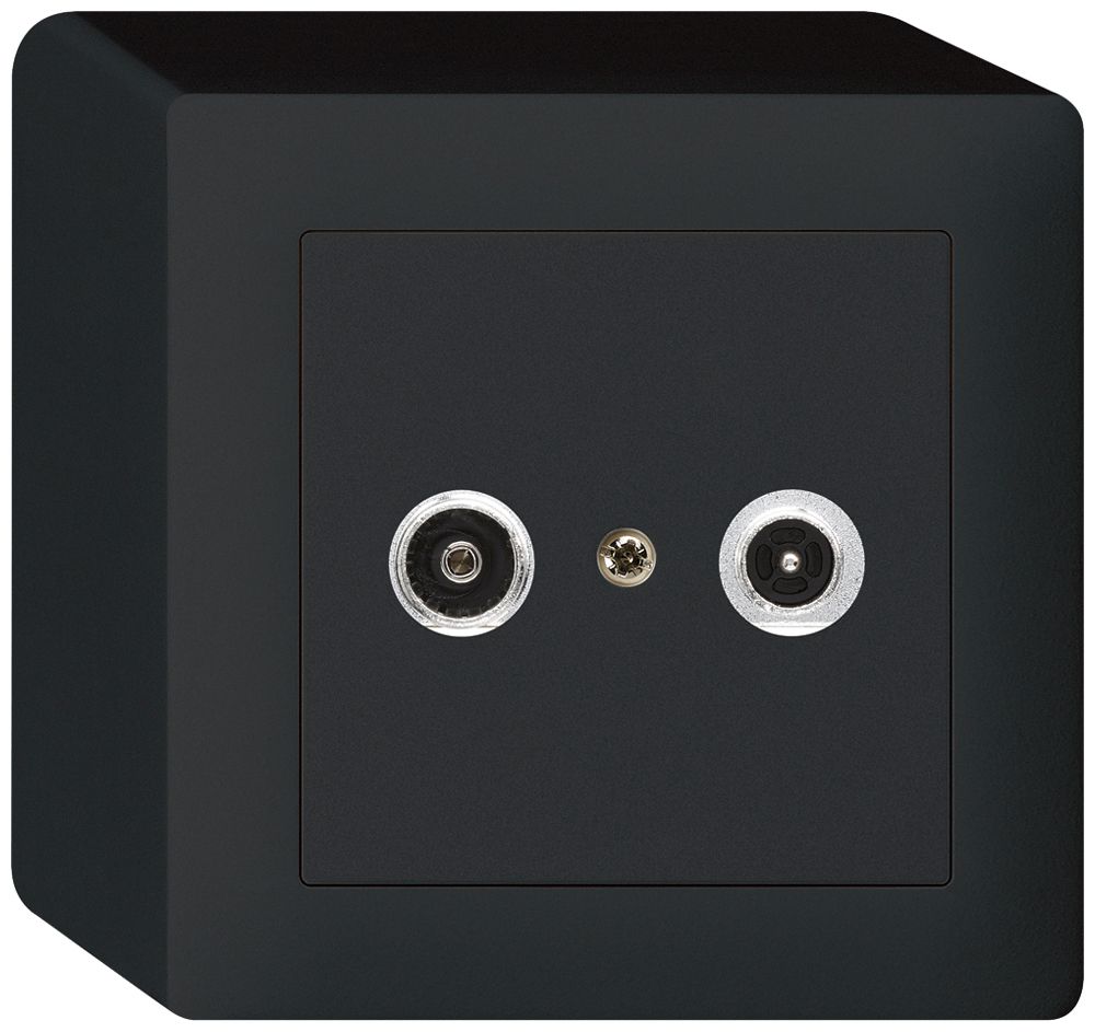 Prise antenne AP kallysto R/TV 19dB 2GHz noir