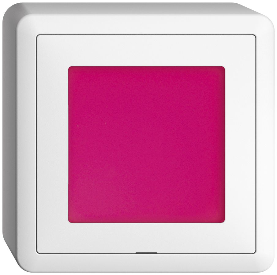 Luminaire AP LED rouge 24VDC EDIZIOdue blanc