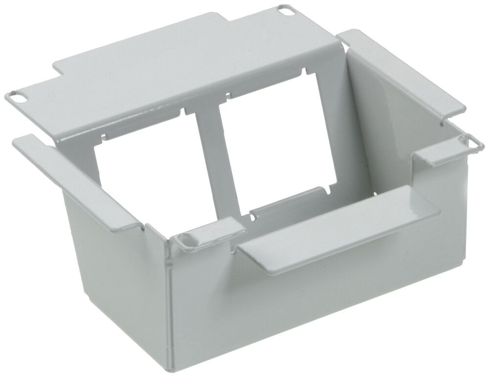 Einbausatz zu WAK 150×150mm lichtgrau leer, Bodenhöhe 75…140mm