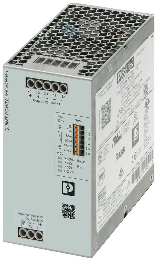 Schaltnetzteil PX QUINT4-PS/1AC/110DC/4 1L OUT:110VDC/4A