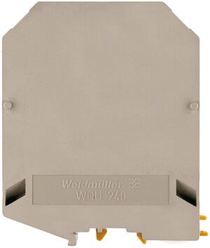 Durchgangs-Reihenklemme Weidmüller WDU Schraubanschluss 240mm² TS32 TS35 beige