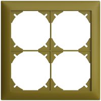 Abdeckrahmen EDIZIOdue 2×2 olive