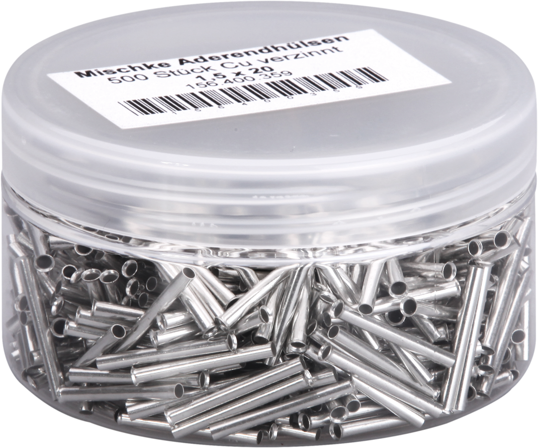 Aderendhülse Mischke E DIN 46228 1.5mm²/20mm blank Cu-verzinnt