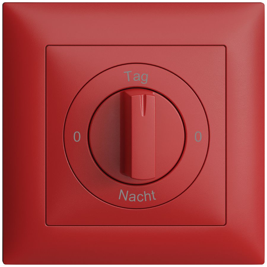 Kit front. 0-Tag-0-Nacht EDIZIOdue berry 88×88mm per interr.rot