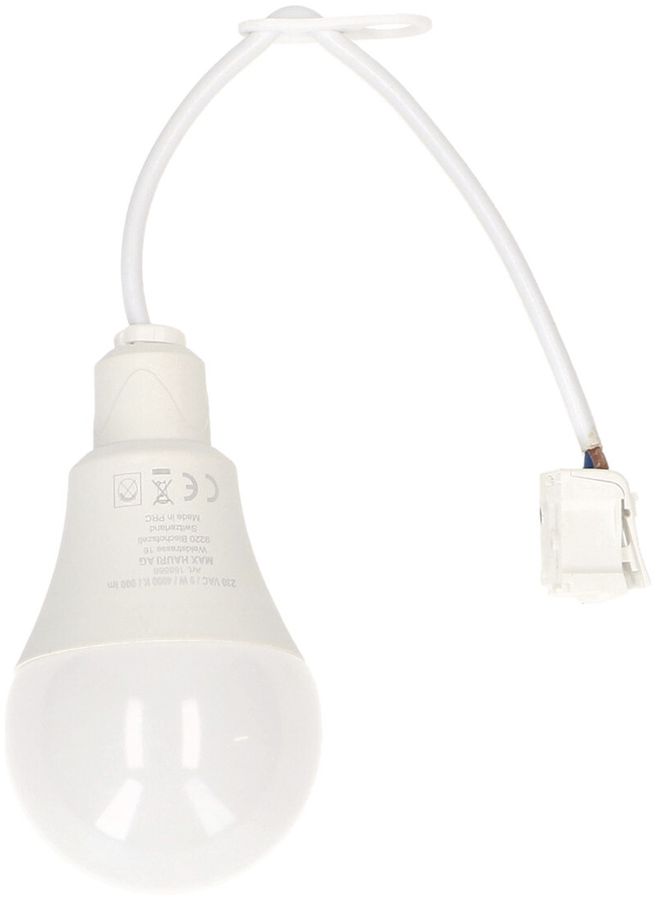 LED-Baustellenleuchte MAX HAURI 9W 900lm 4000K Kabel 170mm mit Klemmen IP20