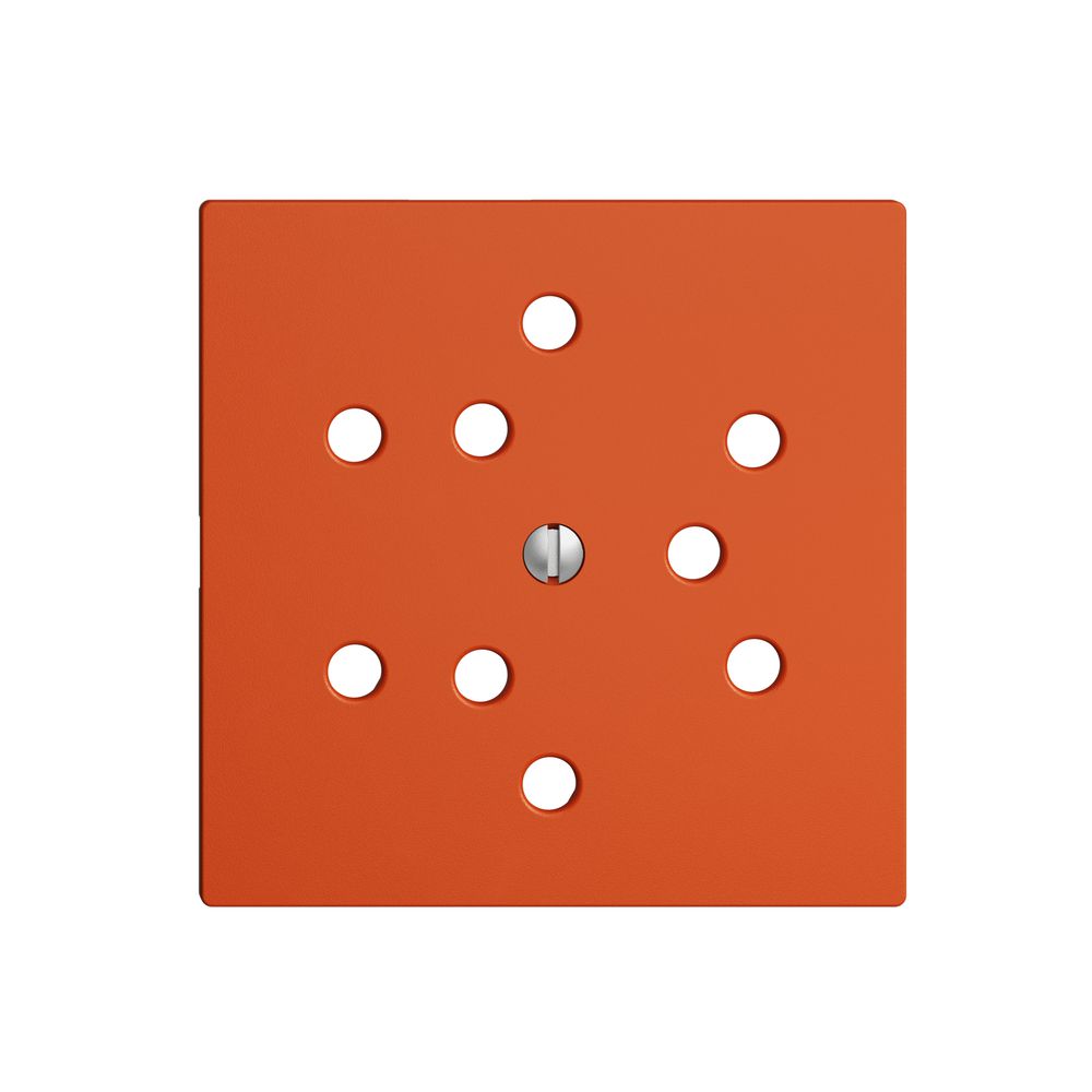 Plaque frontale 3×T12 orange EDIZIOdue avec shutter