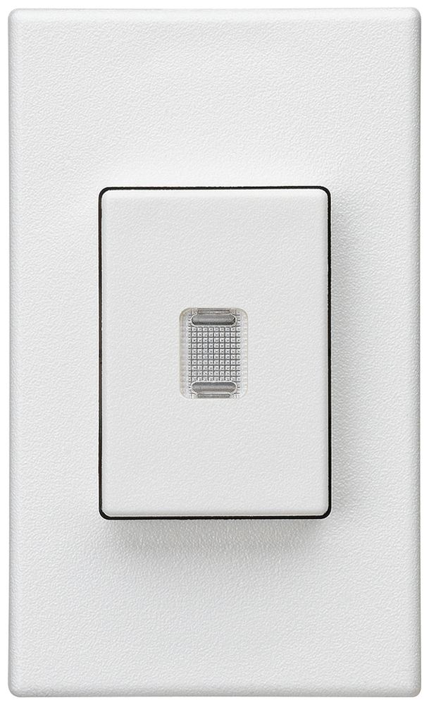 EB-Druckschalter Hager FLF 10A/250V 3/2L beleuchtet weiss