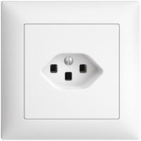 UP-Steckdose EDIZIOdue T23 16A weiss mit Steckklemmen 88×88×41mm
