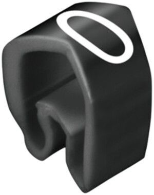 Leitermarkierer Weidmüller CLI C MP für Ø4…10mm 4×7mm Aufdruck: 0, schwarz