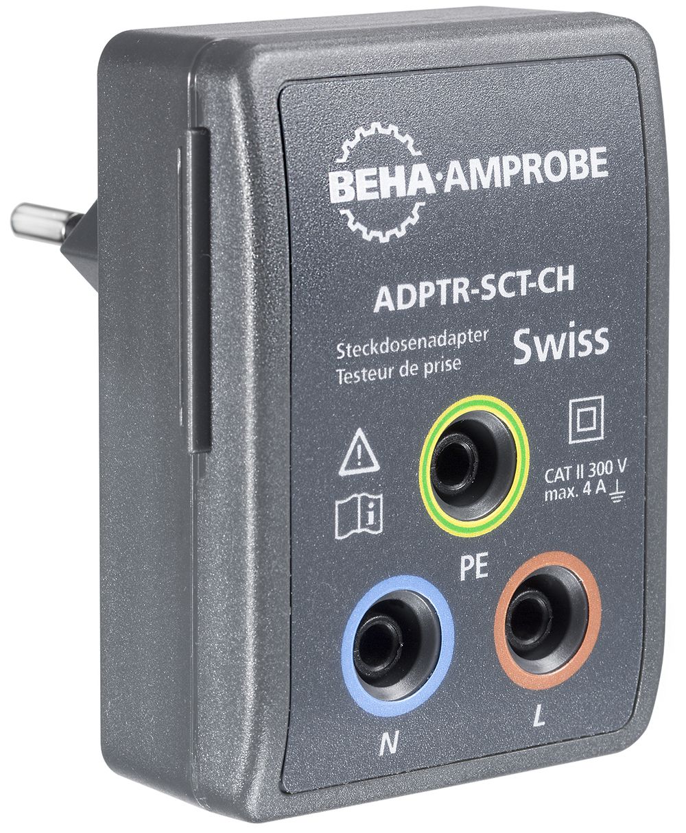 Steckdosenprüfadapter Beha-Amprobe ADPTR-SCT-CH, Typ 13 für L-N-PE