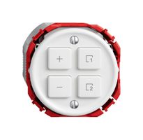 Station sec.variateur STANDARDdue Wiser SNAPFIX® 1 scène 4 touches WLAN bc