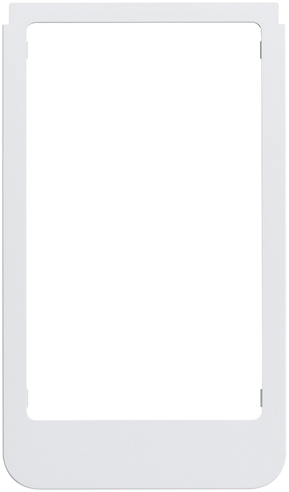 Designrahmen Video Hager elcom.touch rund weiss