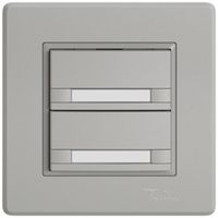 UP-KNX-Taster RGB EDIZIO.liv SNAPFIX® Temperaturfüh.o.LED Pap.2×T 2-Tbed.hgu