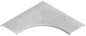 Deckel Niedax, für Bogen 90° für KR, B=104mm m.Drehriegel, Stahl, feuerverzinkt