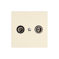 Antennendose TV-R EDIZIO.liv SNAPFIX® Durchgangsdose 15dB cr