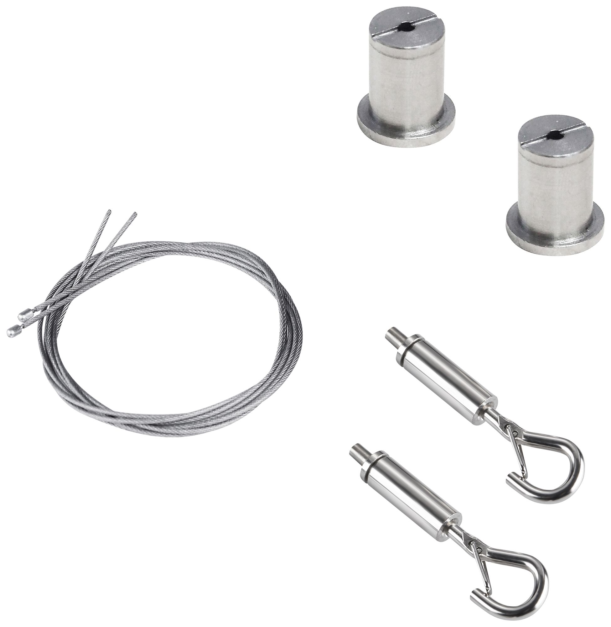 Kit de suspension à corde Sylvania START Batten 1500mm 2 câbles en acier chrome