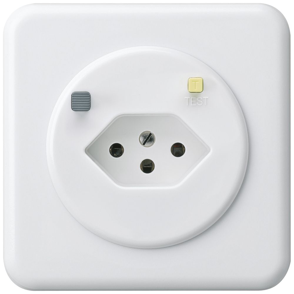 Prise ENC basico C T13 FI 30mA blanc