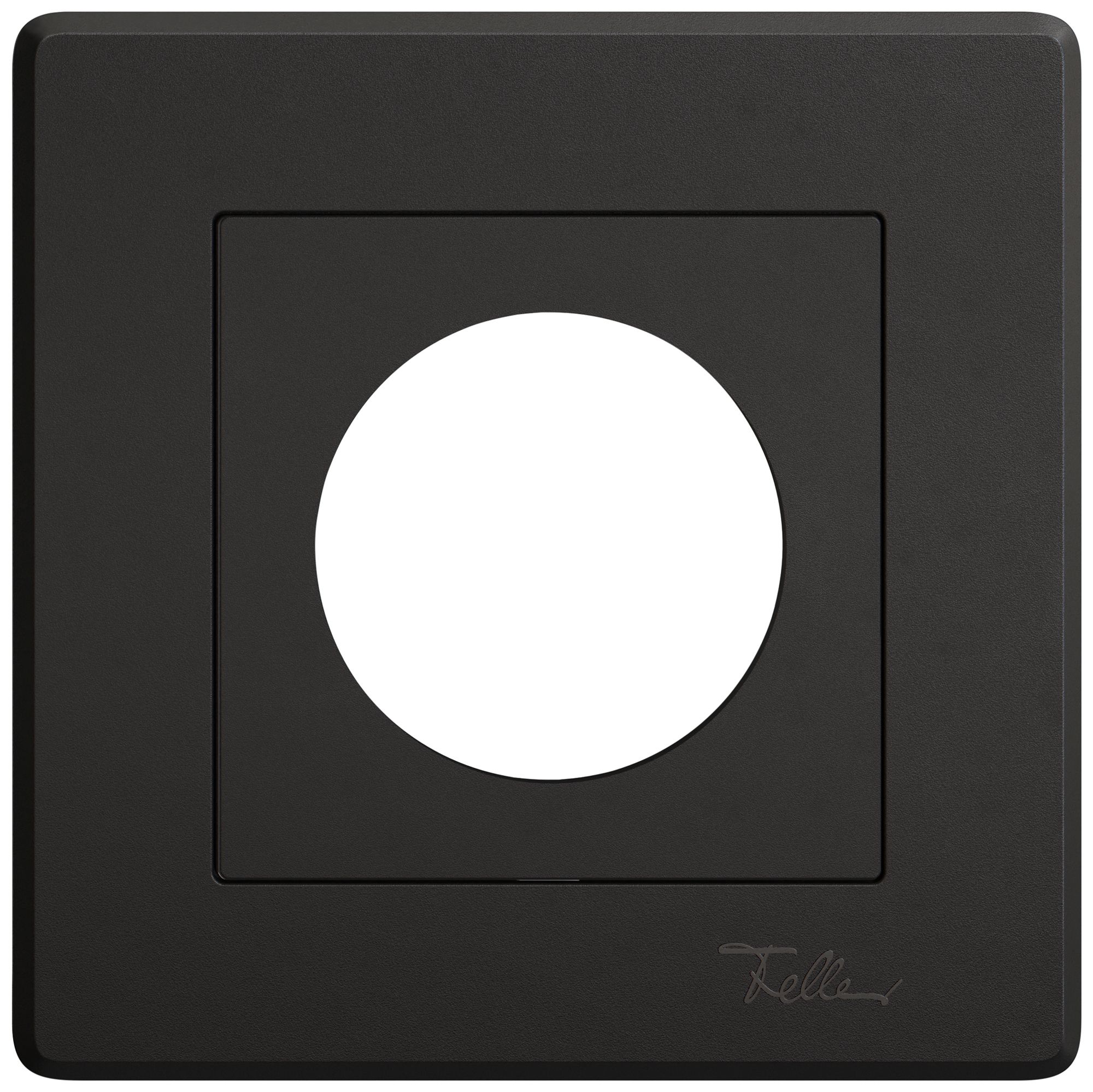 UP-Abdeckset EDIZIO.liv SNAPFIX® Thermostat 96×96×7mm schwarz IP20