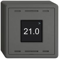 AP-Raumtemperatursensor EDIZIO.liv Wiser SNAPFIX® 230V 5…30°C dunkelgrau