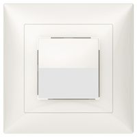 Poussoir de sonnerie ENC SIDUS B blanc brillant