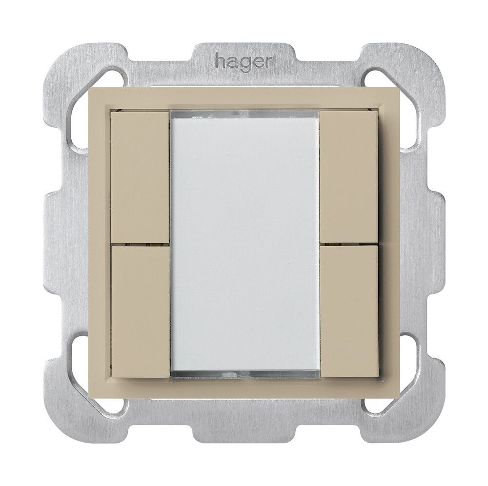 Poussoir universel ENC 4×KLA B sans LED beige