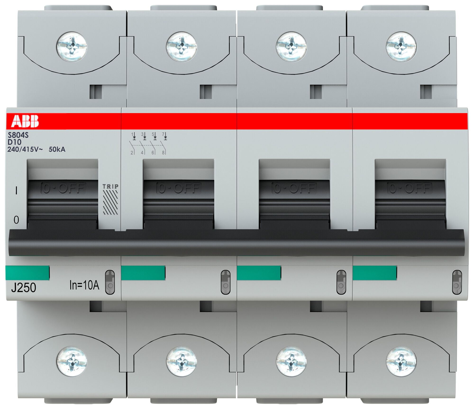 Leitungsschutzschalter ABB S804S-D 10A 50kA