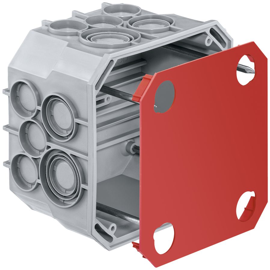 UP-Abzweigdose HSB Grösse 2 115×115×75mm GDP bei 850°C, 4 Nägel halogenfrei