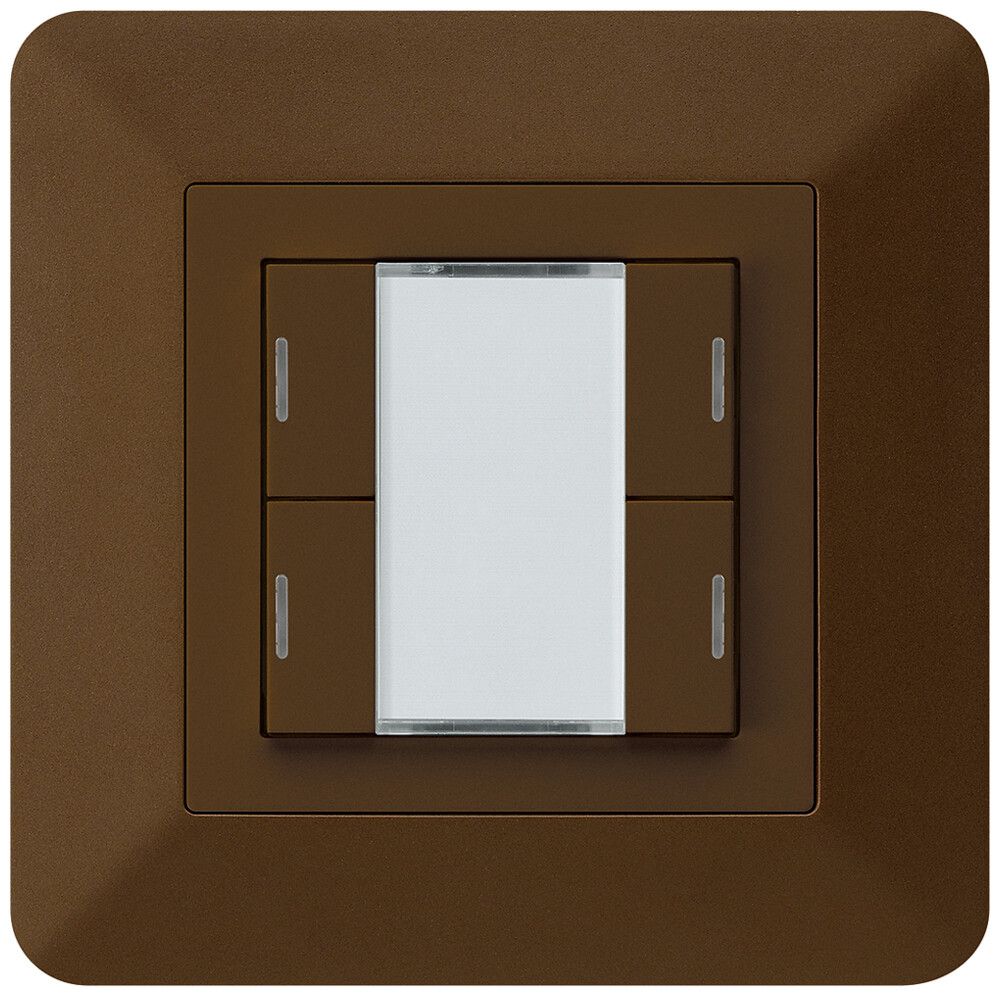 Tasto INC kallysto.trend KNX 4×LED RGB s/e-link marrone