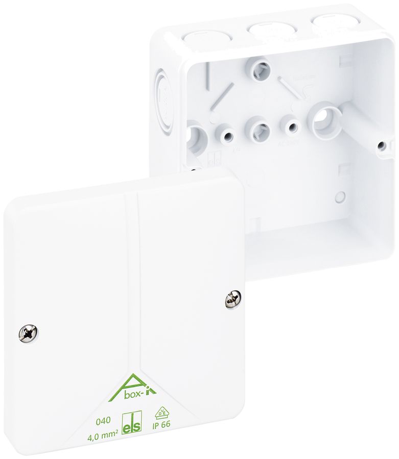 Boîte de dérivation AP Abox-i m 040 AB-L IP65 94×94×57mm blanc