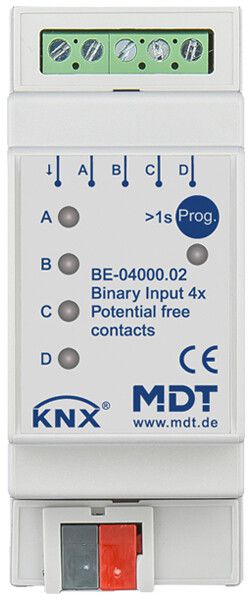Entrée binaire KNX AMD MDT BE-04000.02 4-can 12V 2UM