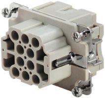 Buchseneinsatz Weidmüller HDC HEE 500V 16A 10L Crimpanschluss Gr.3