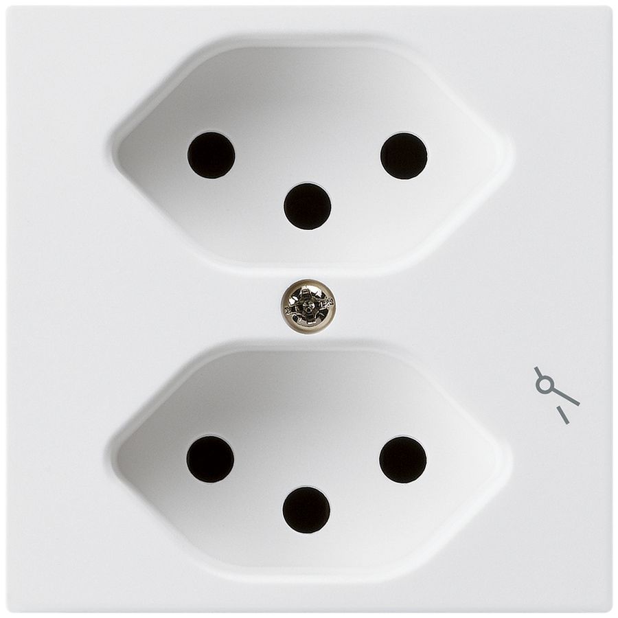 Prise ENC kallysto 2×T13/1 blanc