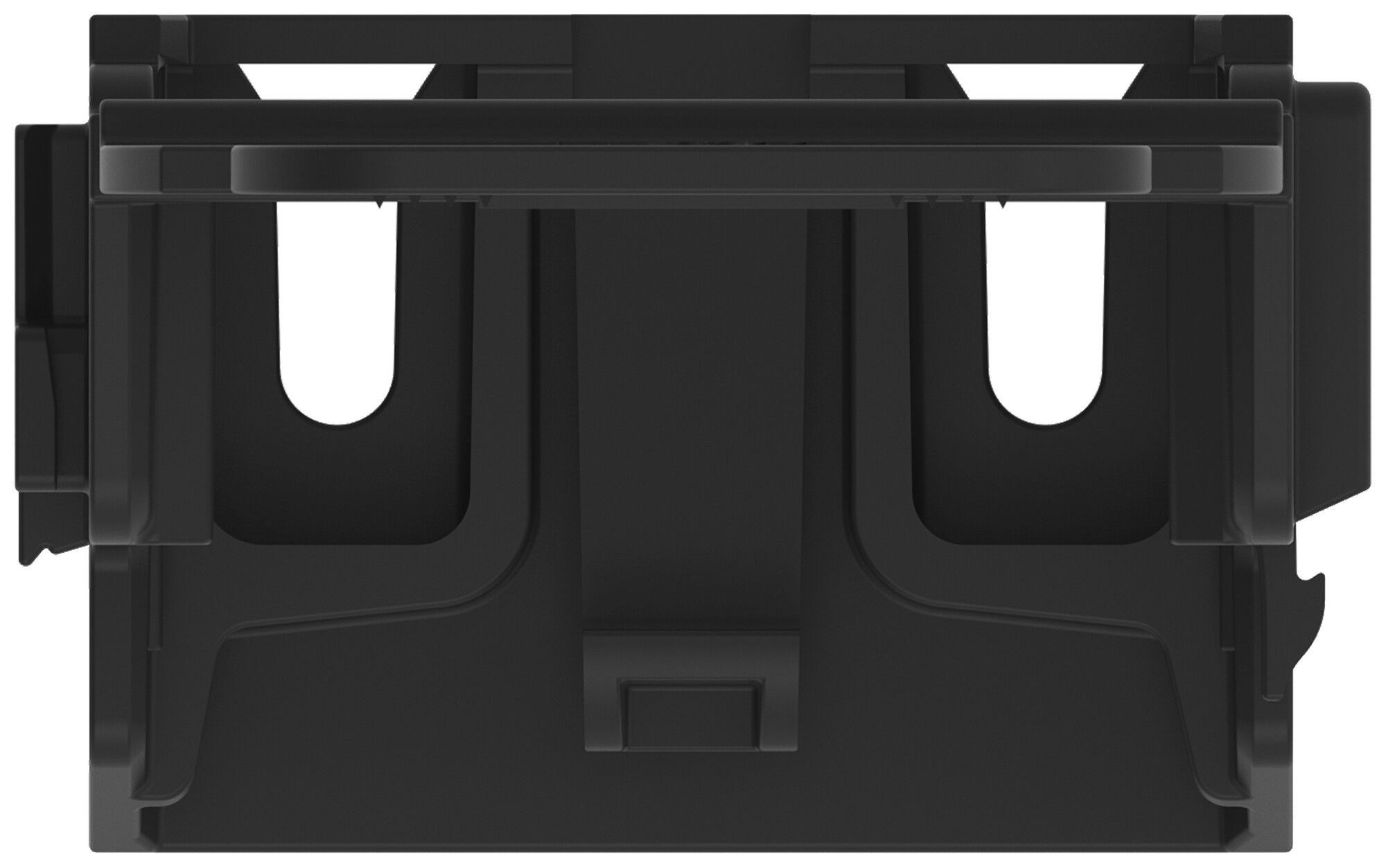 Befestigungsadapter WAGO 221 mit Zugentlastung 10L×4mm² Schraube schwarz