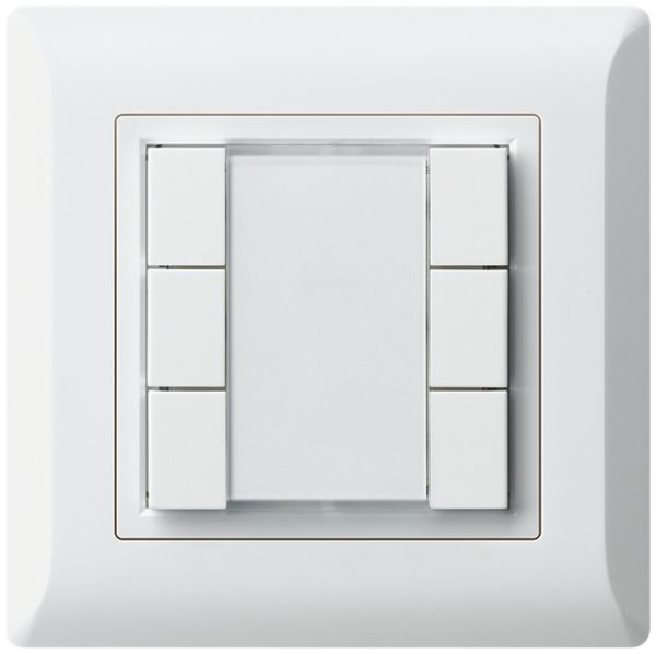 Poussoir multifonction AP kallysto.line KNX RF 6×  blanc