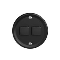 Abdeckset zu Druckschalter 2K/2T Sdue Wiser schwarz