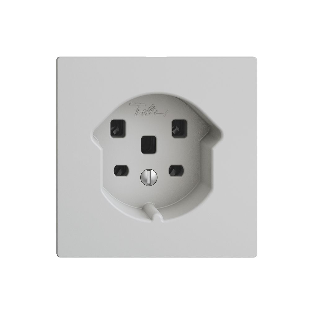 UP-Steckdose EDIZIOdue T25 16A hellgrau, Schraubklemmen