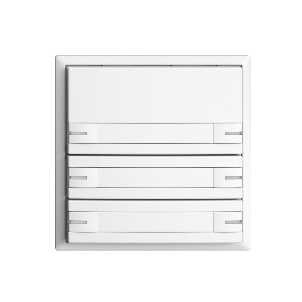 Poussoir KNX RGB EDUE, 250mW, a.LED RGB, a.papier, 6×poussoir, 1×touche, bc