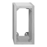 AP-Holzrahmen für FLF 3×2 Hartholz lackiert