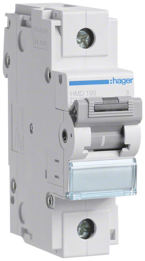 Disgiuntore Hager MCB 1P 230V tipo D 125A 1.5UM