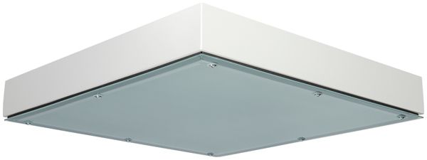LED-Deckenleuchte DOTLUX QUADGUARD 125W 18040lm 4000K IP65 650mm weiss