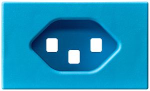 Frontteil Hager 1×Typ 23 FLF blau