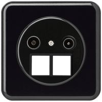 Presa d'antenna INC TV-R HMS basico C 14dB nero