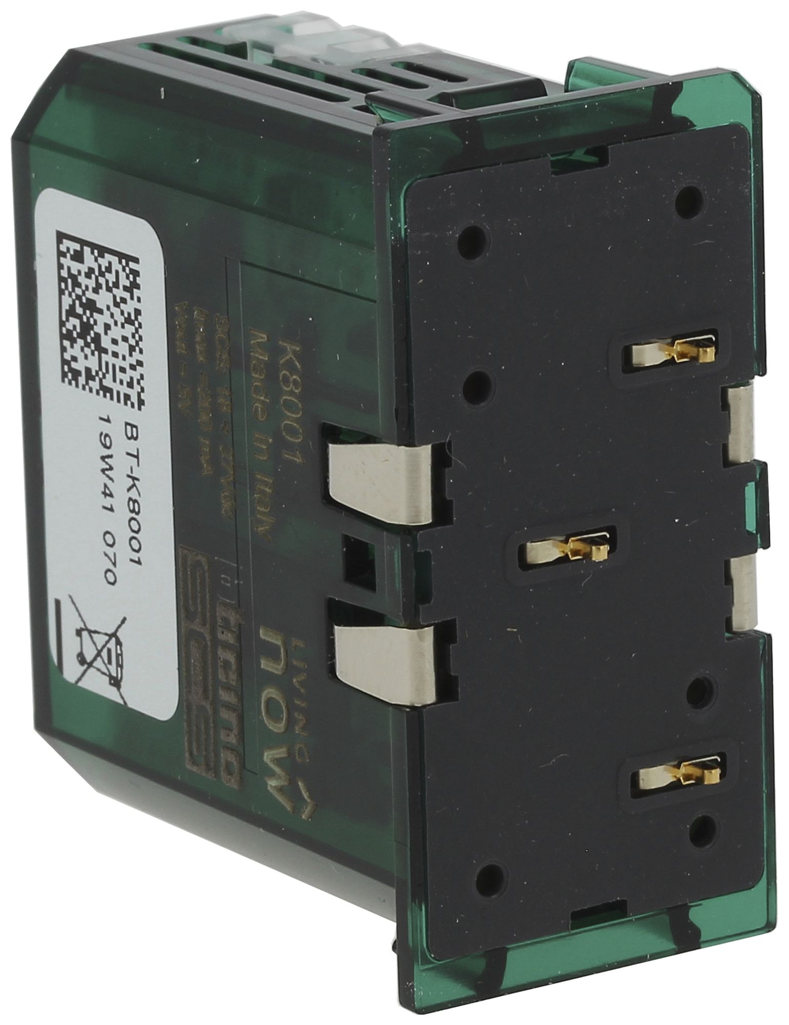 Anschlussmodul Living Now MyHOME für Bus-Rahmen 1 Modul