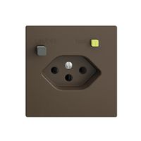 UP-Steckdose EDIZIOdue T13 FI 30mA F, coffee