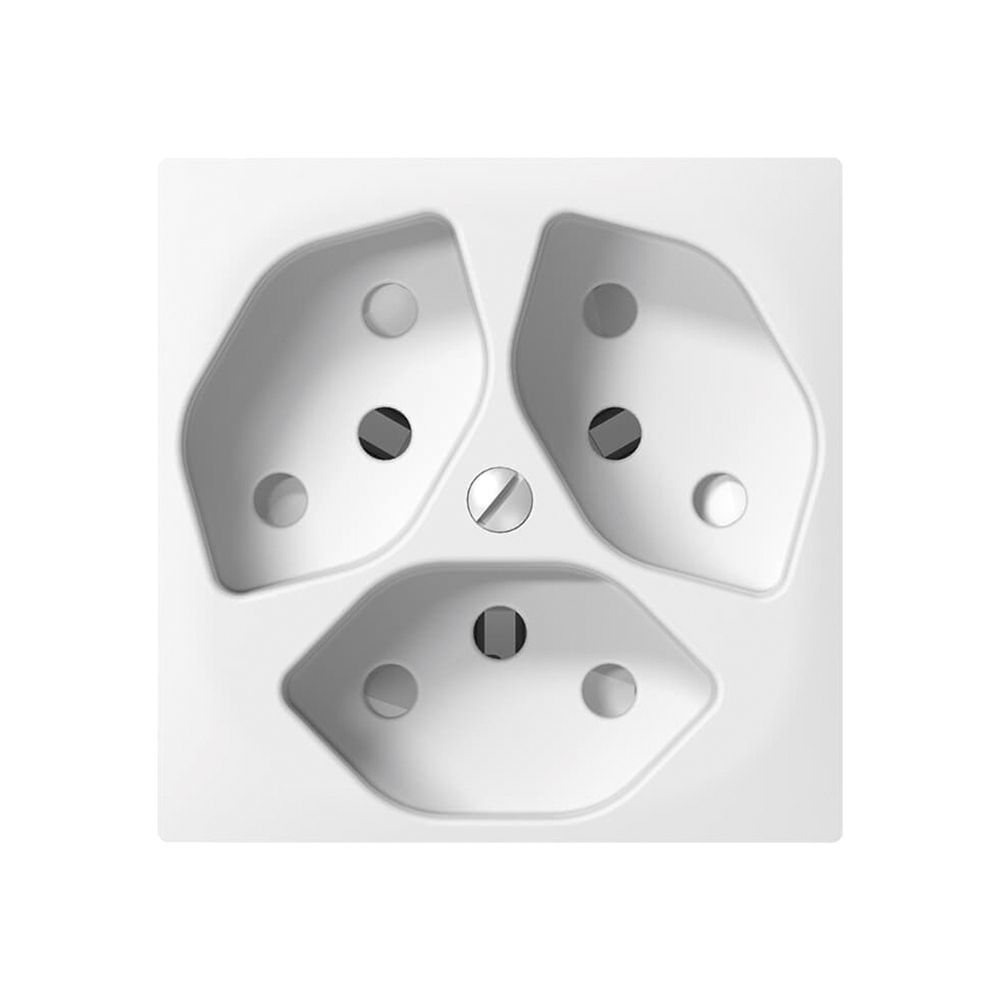 Presa ENC SIDUS 3×T13 bianco