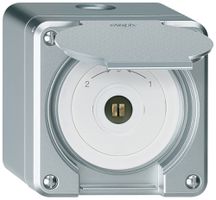 AP-Steckschlüsselschwenktaster robusto IP55 aluminium Deckel Wechsler Vierkant
