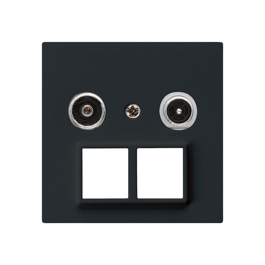 Presa multimedia kallysto R/TV montaggio A 19dB 2GHz nero