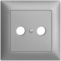 Kit frontal ENC EDIZIOdue silver 88×88mm