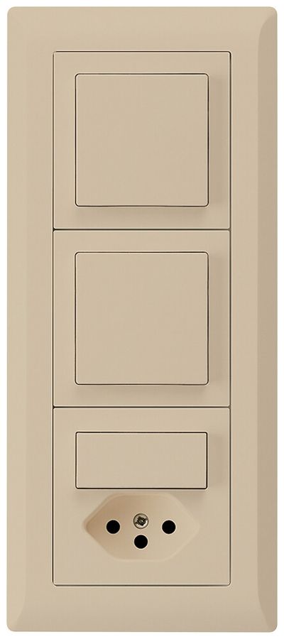 Combinaison ENC kallysto.line grd.I-I-I verticale 2×interr.S3+S3/type 13 beige