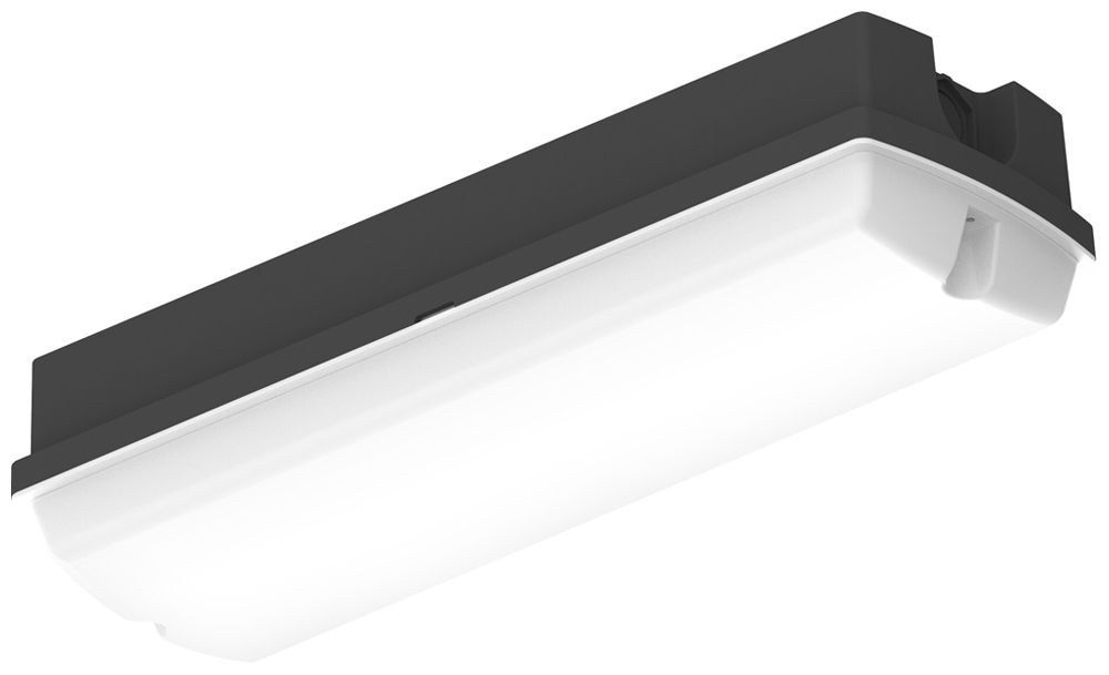 LED-Anbauleuchte LEDVANCE BLKH COMP HF EM 3h 11W 840lm 4000K IP65 schwarz